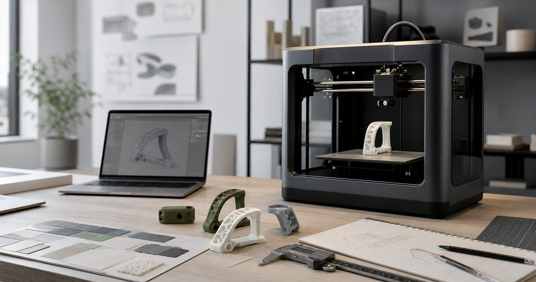 3D printed prototype during rapid prototyping review