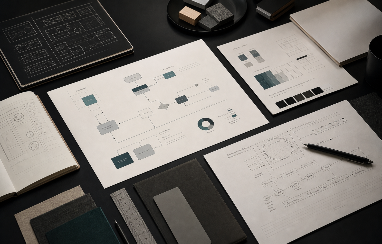 Project brief, workflow diagrams and design planning documents